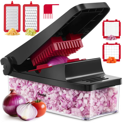 Multifunction Vegetable Chopper, Food Slicer, Dicer & Grater Tool