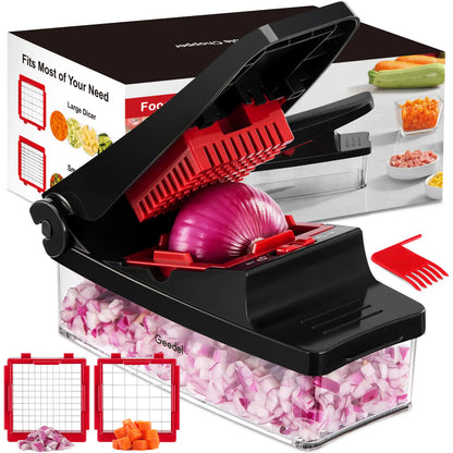 Multifunction Vegetable Chopper, Food Slicer, Dicer & Grater Tool