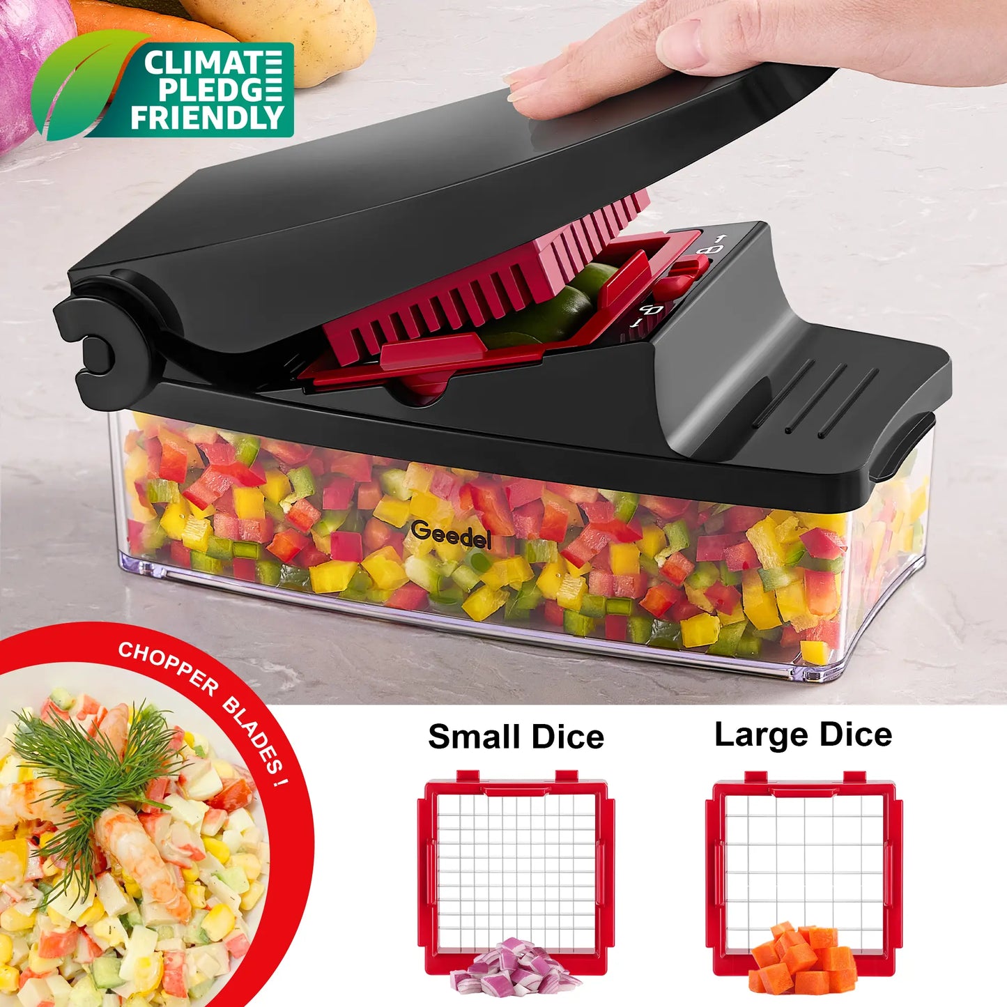 Multifunction Vegetable Chopper, Food Slicer, Dicer & Grater Tool