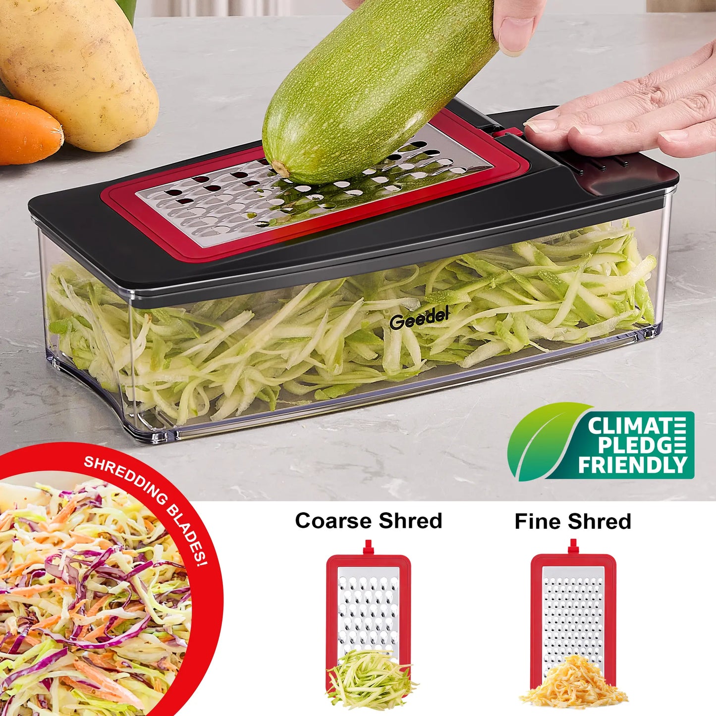 Multifunction Vegetable Chopper, Food Slicer, Dicer & Grater Tool