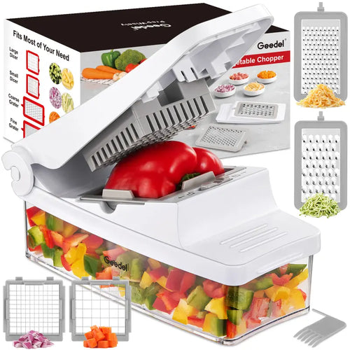 Multifunction Vegetable Chopper, Food Slicer, Dicer & Grater Tool