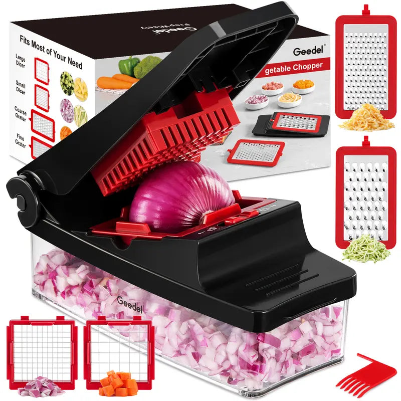 Multifunction Vegetable Chopper, Food Slicer, Dicer & Grater Tool