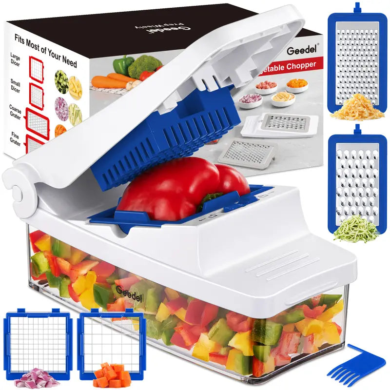 Multifunction Vegetable Chopper, Food Slicer, Dicer & Grater Tool