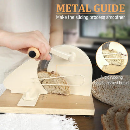 [Upgraded Version] Manual Bread Slicer, Thickness Adjustable